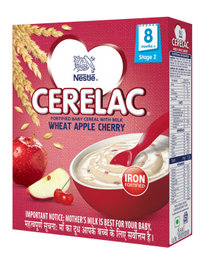 Nestle Cerelac Wheat Cherry Apple Stage (II)